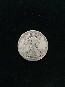 1935 United States Walking Liberty Silver Half Dollar - 90% Silver Coin