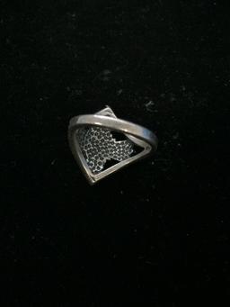 Sterling Silver Leaf Ring - Size 5