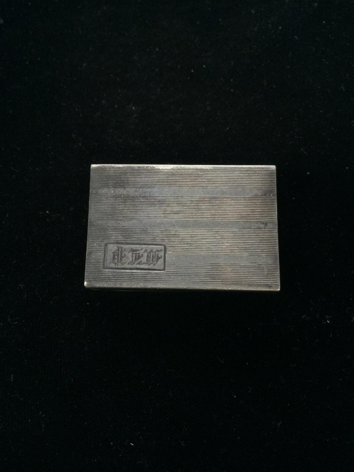 Vintage Sterling Silver Matchbox Holder