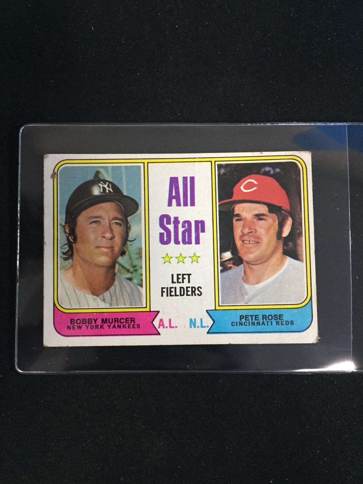 1974 Topps #336 Pete Rose All-Star Baseball Card