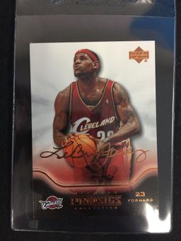 2004-05 Upper Deck Diamond Pro Sigs LeBron James Basketball Card (2nd Year)