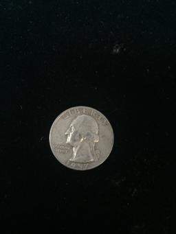 1957-D United States Washington Quarter Dollar - 90% Silver Coin