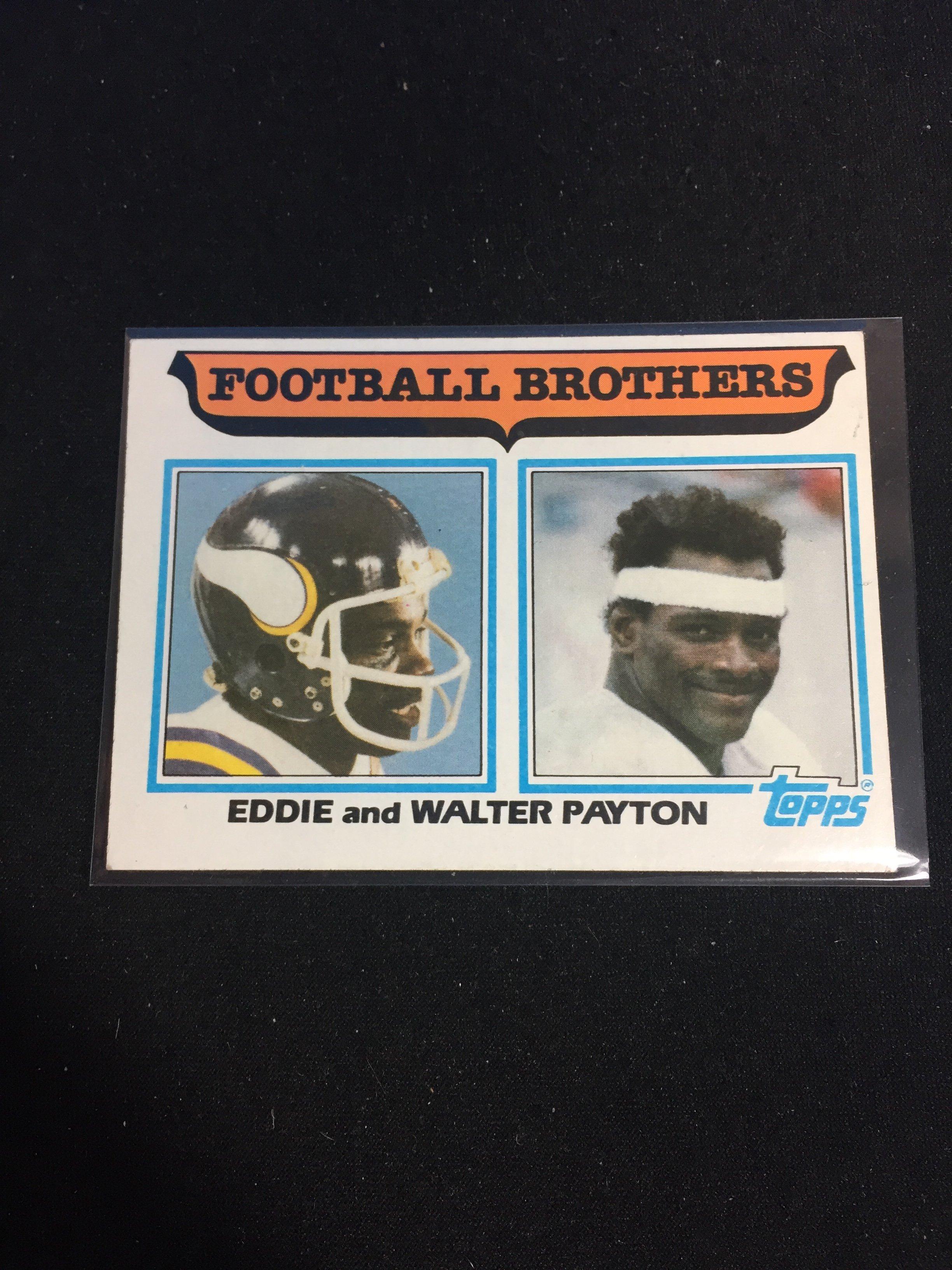 1982 Topps #269 Walter & Eddie Payton Football Brothers Card