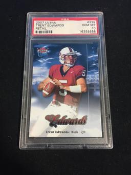 GRADED 2007 Ultra Trent Edwards RC PSA 10 Gem Mint B113