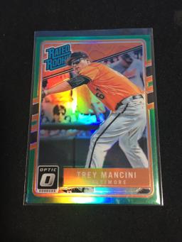 2017 Donruss Optic Green Refractor Trey Mancini Rookie Orioles /5 - VERY RARE