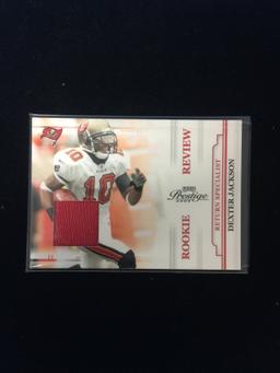 2009 Playoff Prestige Dexter Jackson Rookie Jersey Card Bucs