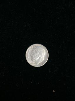 1955-D United States Roosevelt Dime - 90% Silver Coin