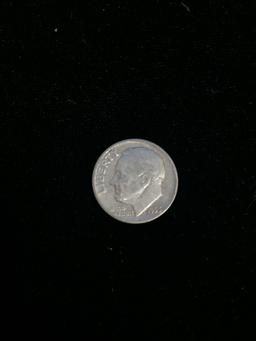 1955-D United States Roosevelt Dime - 90% Silver Coin