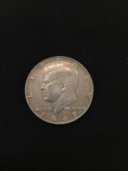 1967 United States Kennedy Half Dollar - 40% Silver Coin