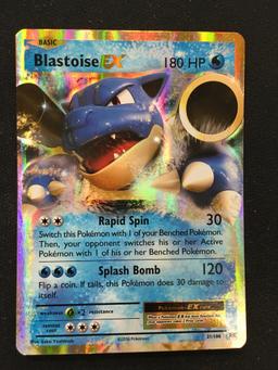 Pokemon Blastoise EX Holo Card 21/108