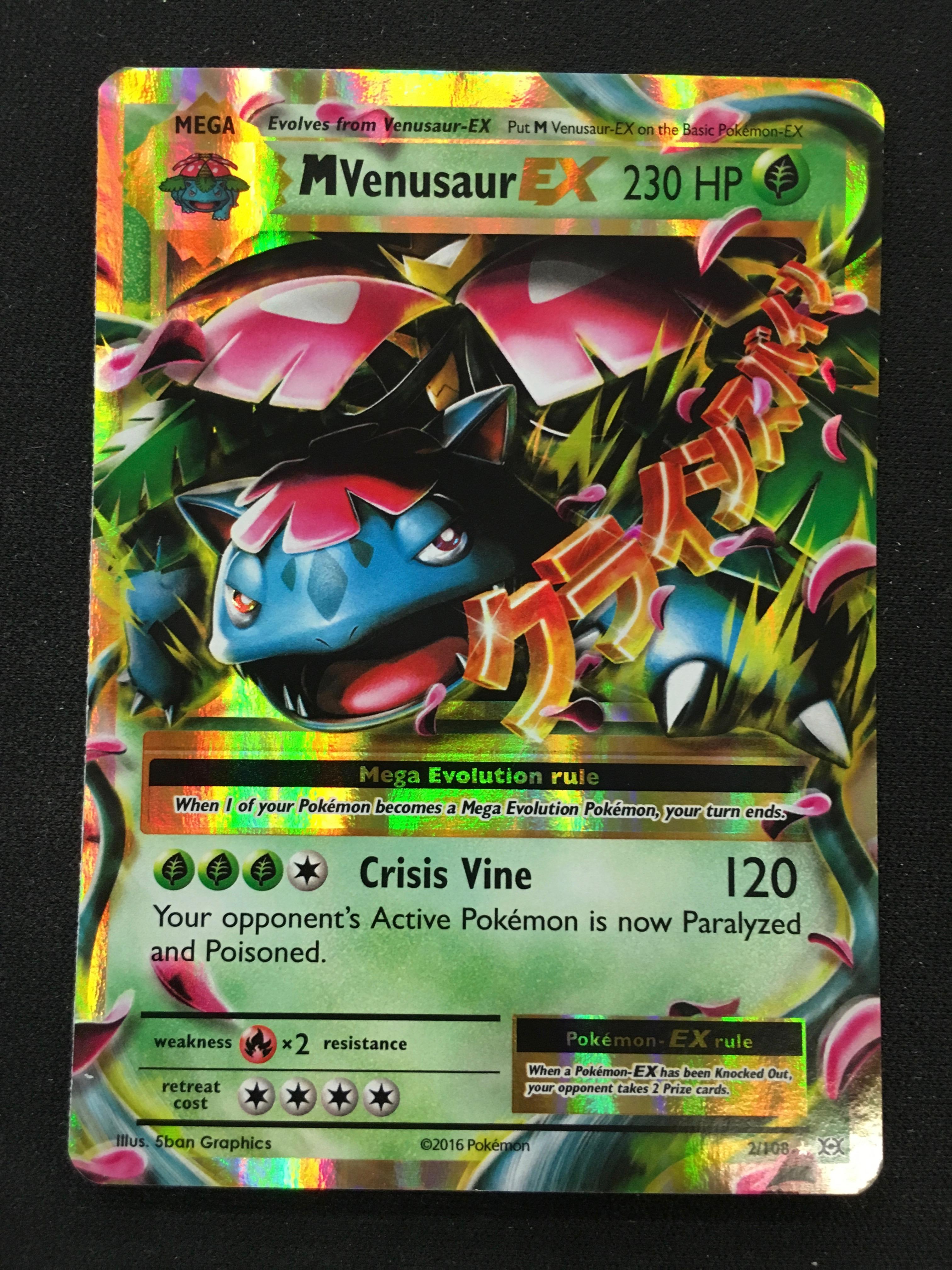 Pokemon Venusaur EX Holo Card 2/108