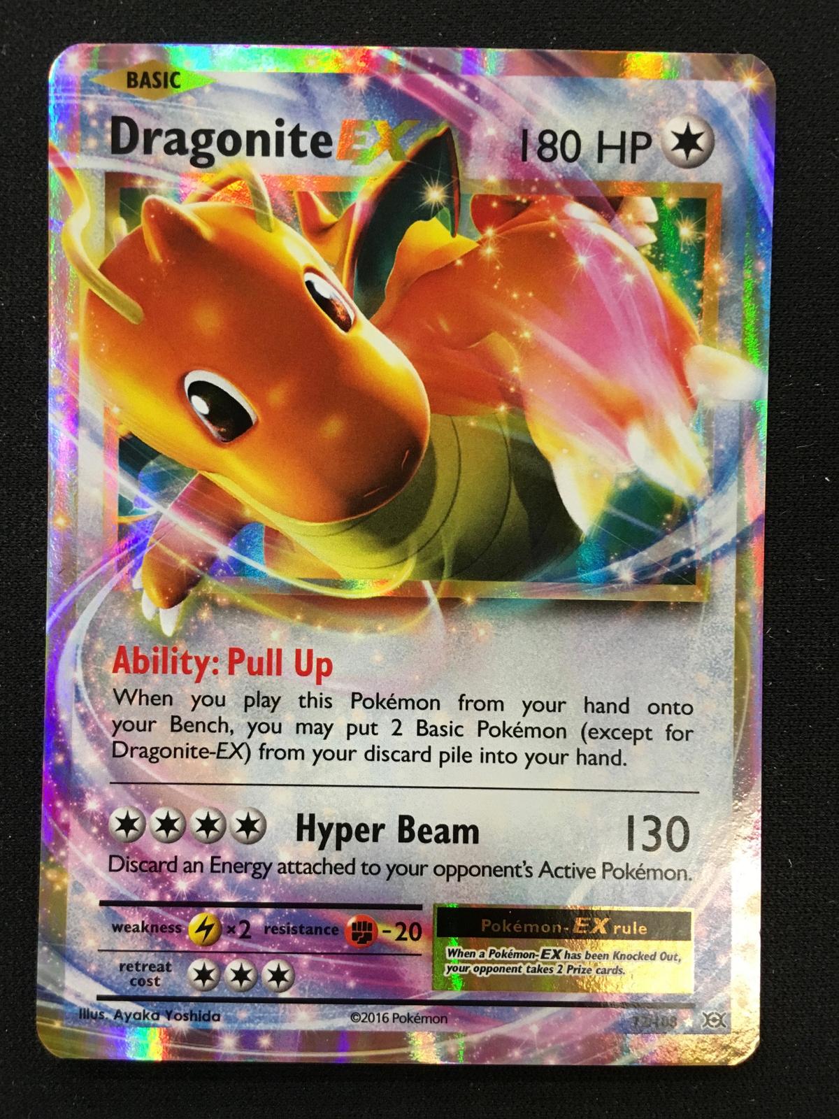 Pokemon Dragonite EX Holo Card 72/108