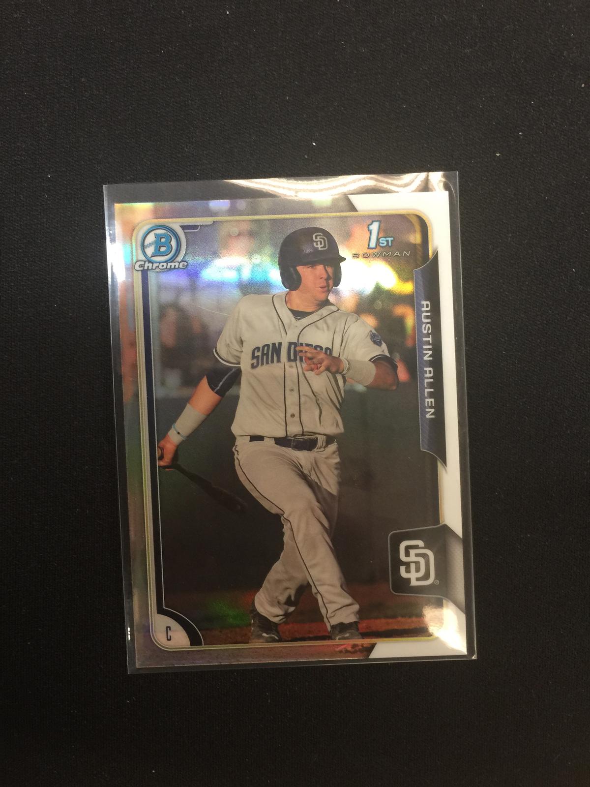 2015 Bowman Chrome Refractor Austin Allen Padres Rookie Card