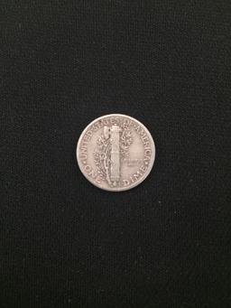 1942-United States Mercury Dime - 90% Silver Coin