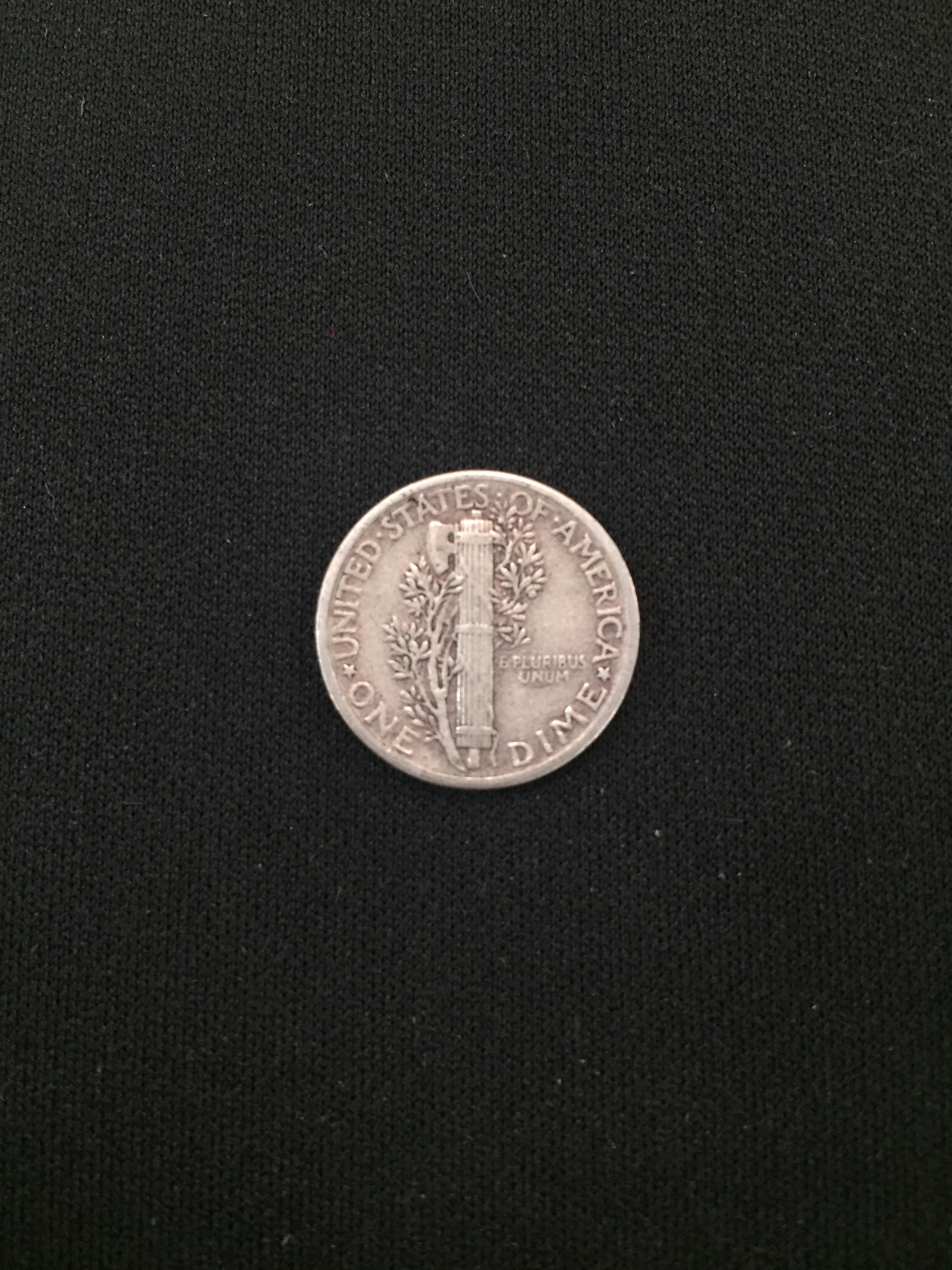 1942-United States Mercury Dime - 90% Silver Coin