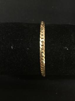 12kt Gold Filled 8" Serpentine Link Bracelet