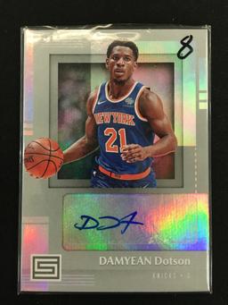 2017-18 Panini Signatures Damyean Dotson Knicks Rookie Autograph Card