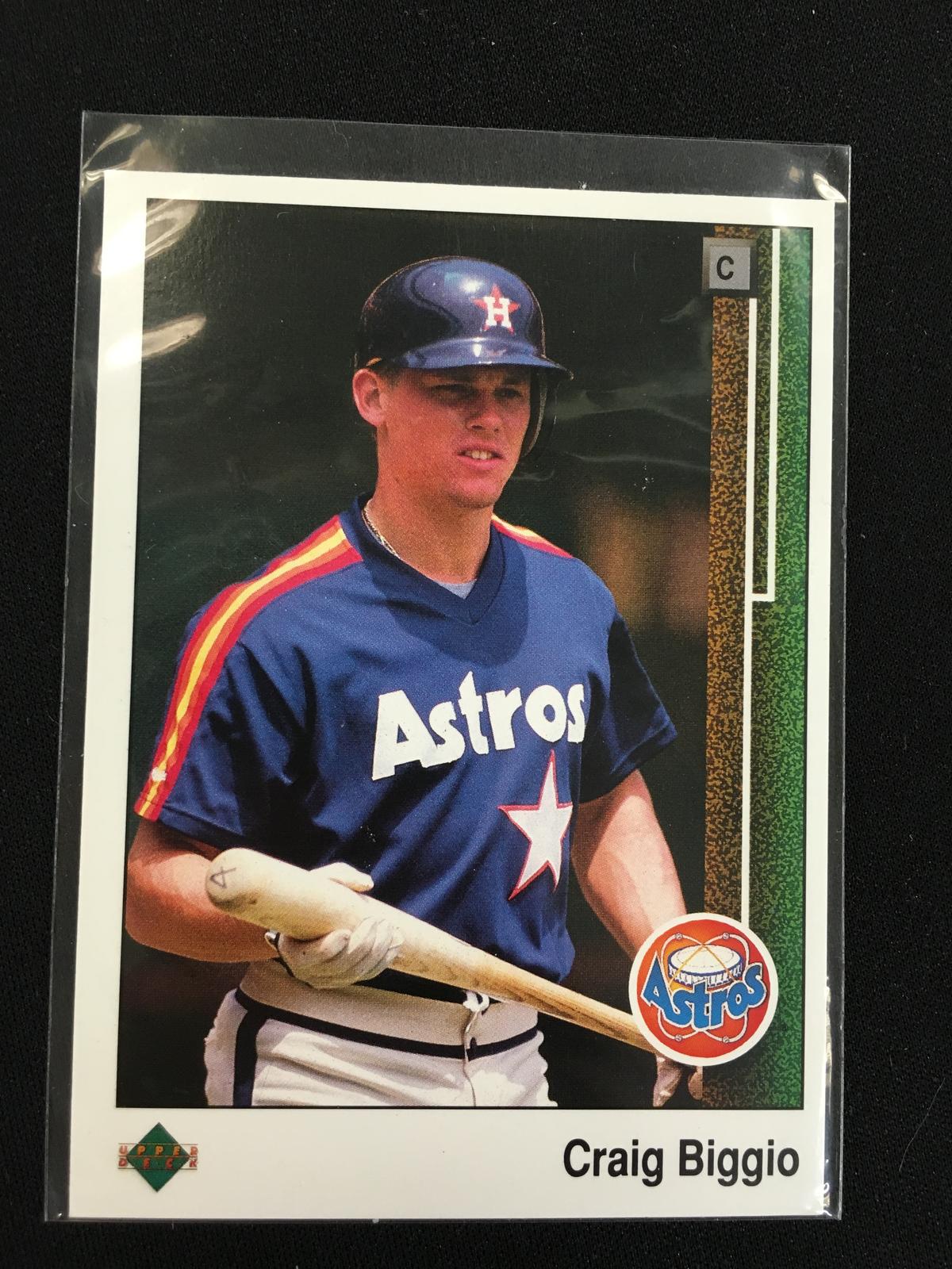 1989 Upper Deck Craig Biggio Astros Rookie Card