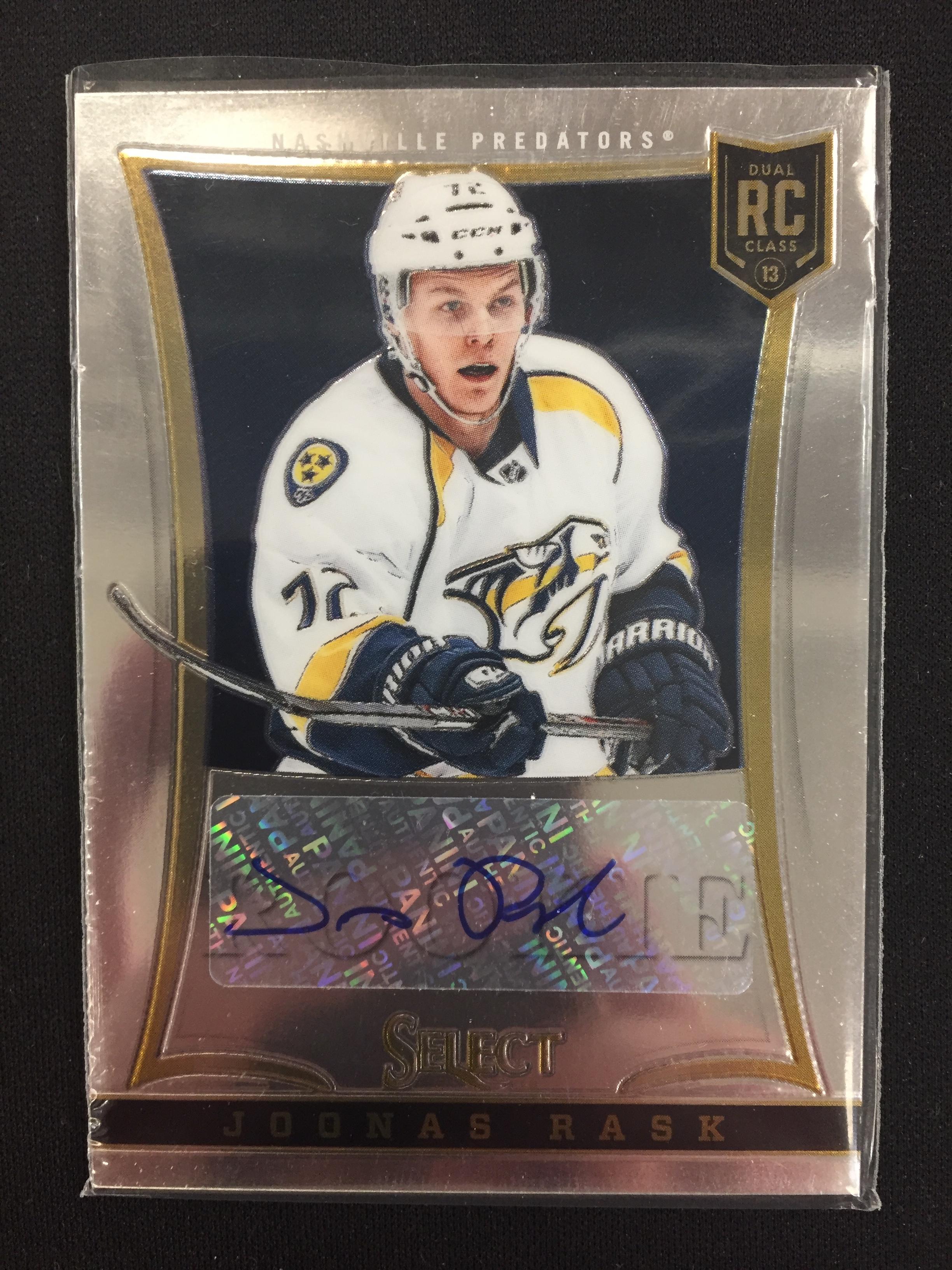 2013-14 Panini Select Joonas Rask Predators Rookie Autograph Card /399