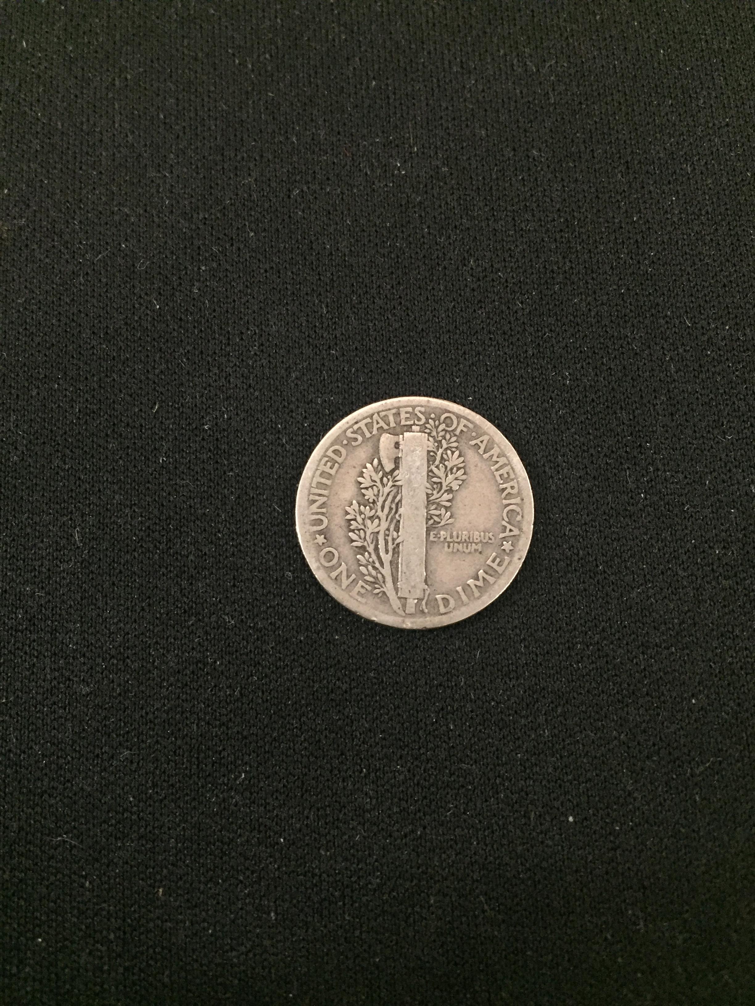 1920-United States Mercury Dime - 90% Silver Coin