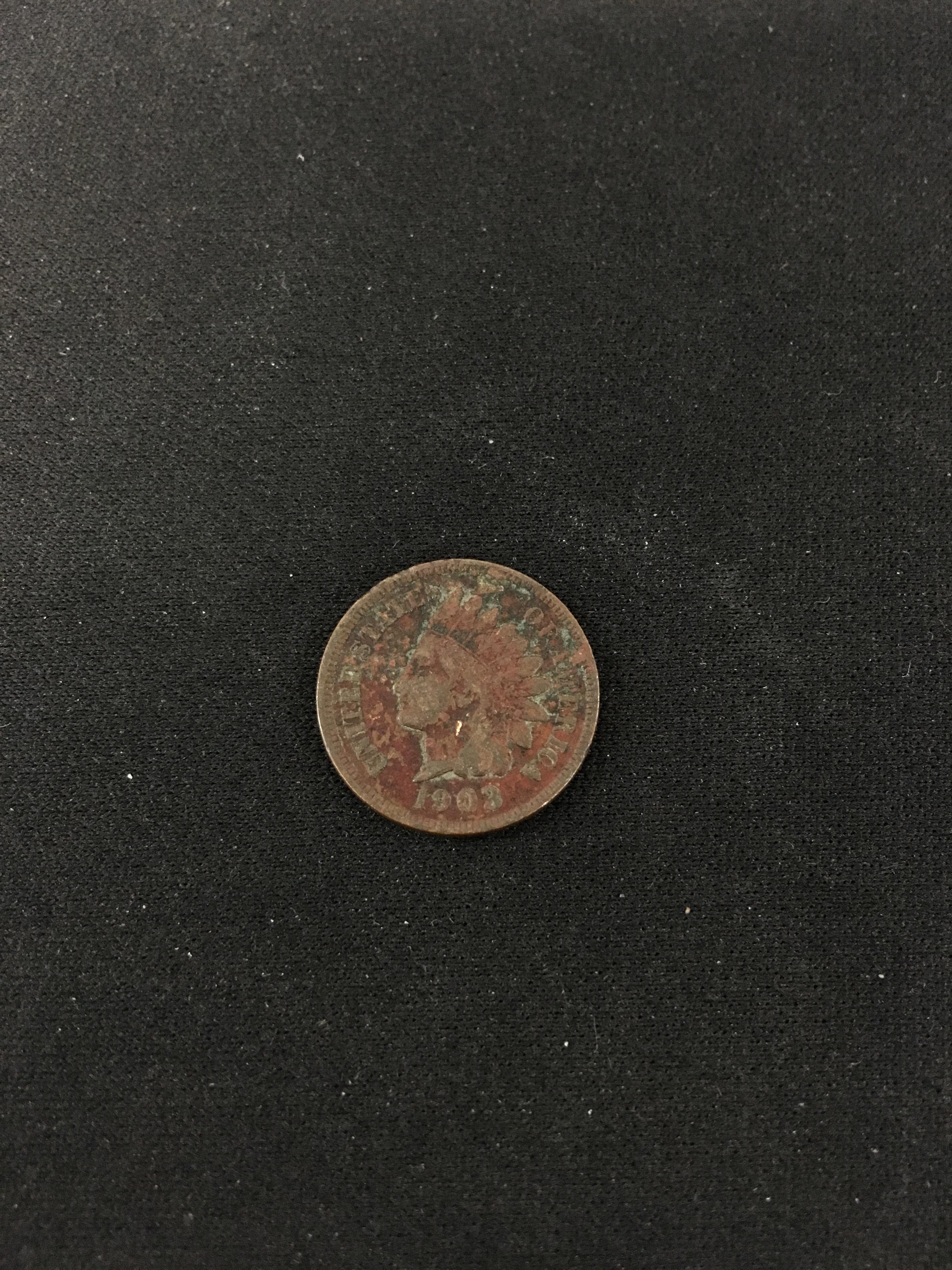 1903 United States Indian Head Cent Coin