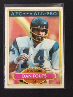 1980 Topps #520 Dan Fouts Chargers Vintage Football Card