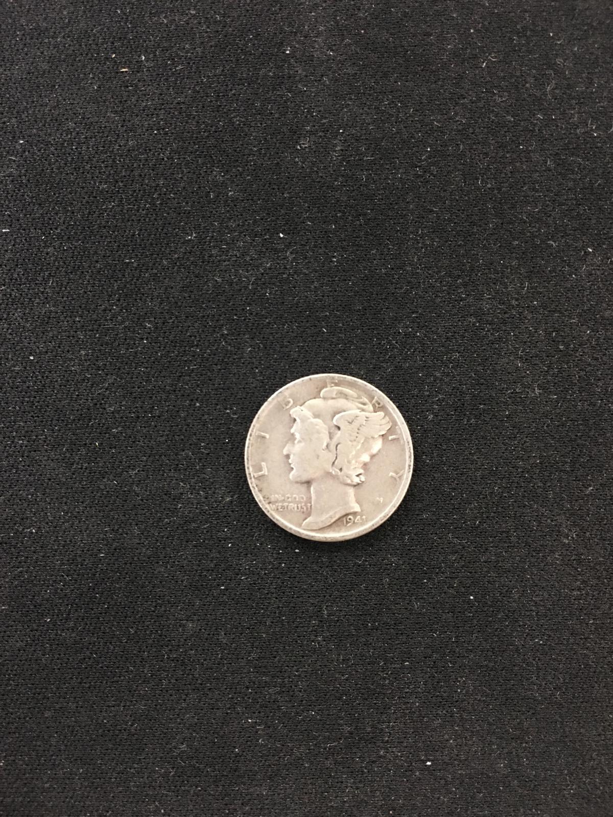 1941-S United States Mercury Dime - 90% Silver Coin