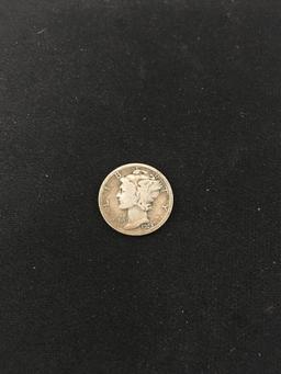 1923 United States Mercury Silver Dime - 90% Silver Coin