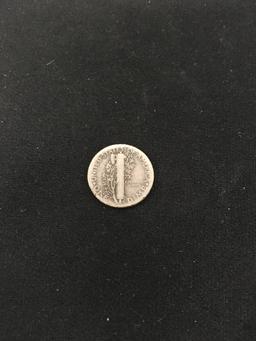 1927 United States Mercury Silver Dime - 90% Silver Coin