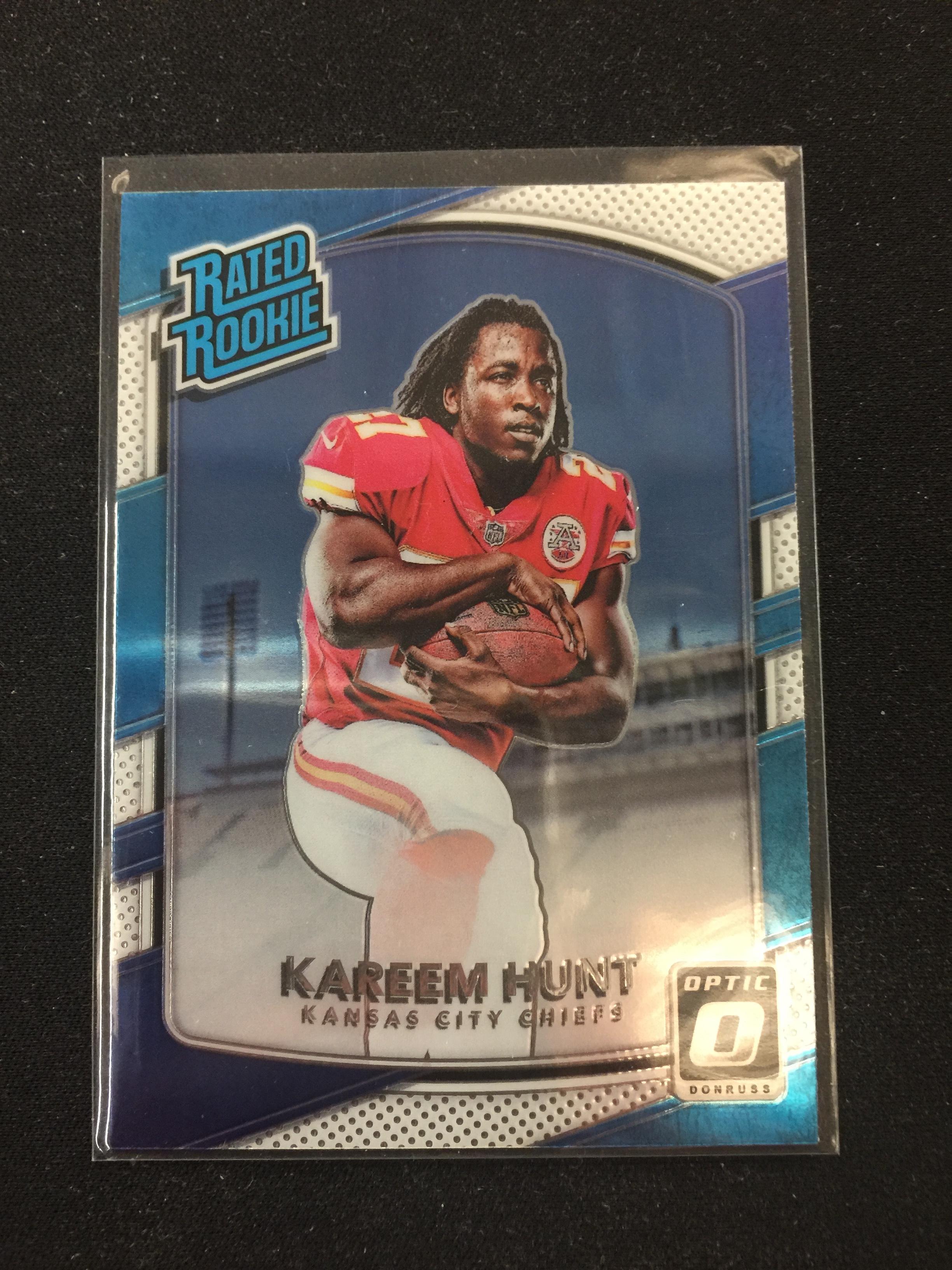 2017 Donruss Kareem Hunt Chiefs Rookie Card