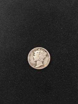 1937-United States Mercury Dime - 90% Silver Coin