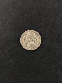 1945-D United States Jefferson War Nickel - 35% Silver Coin