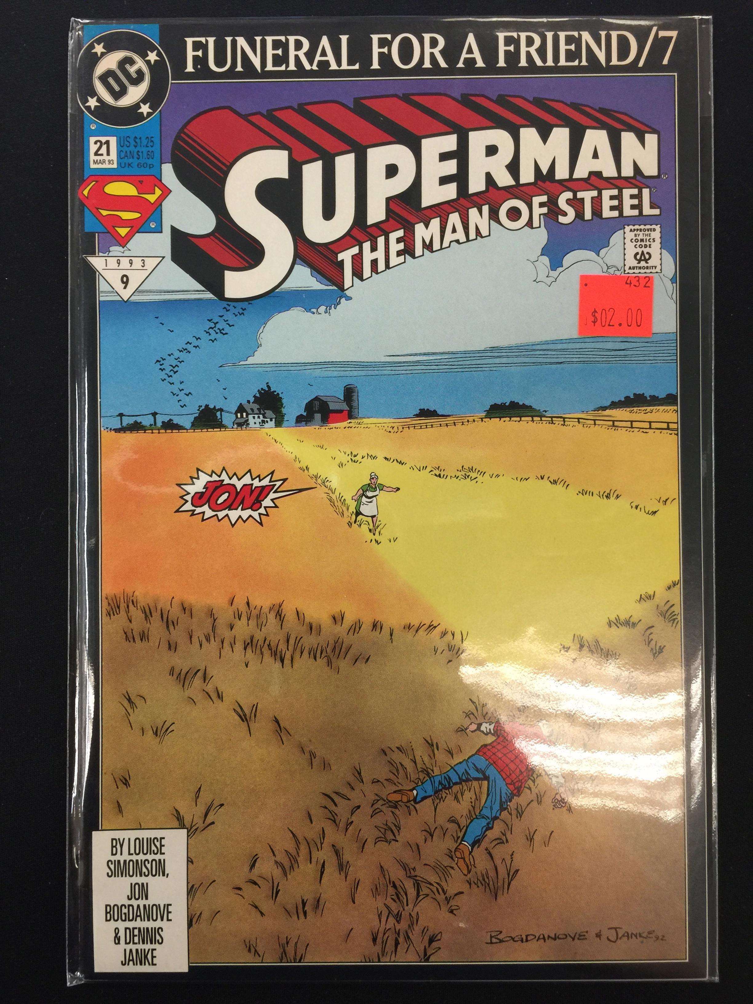 Superman The Man Of Steel #21-DC Comic Book