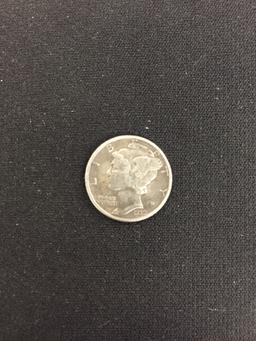 1939-United States Mercury Dime - 90% Silver Coin