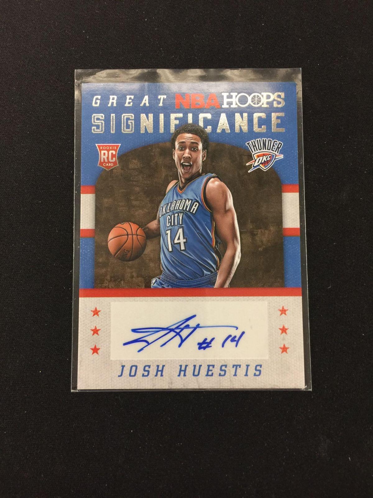 2015-16 Hoops Josh Huestis Thunder Rookie Autograph Card