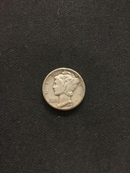 1943-D United States Mercury Silver Dime - 90% Silver Coin