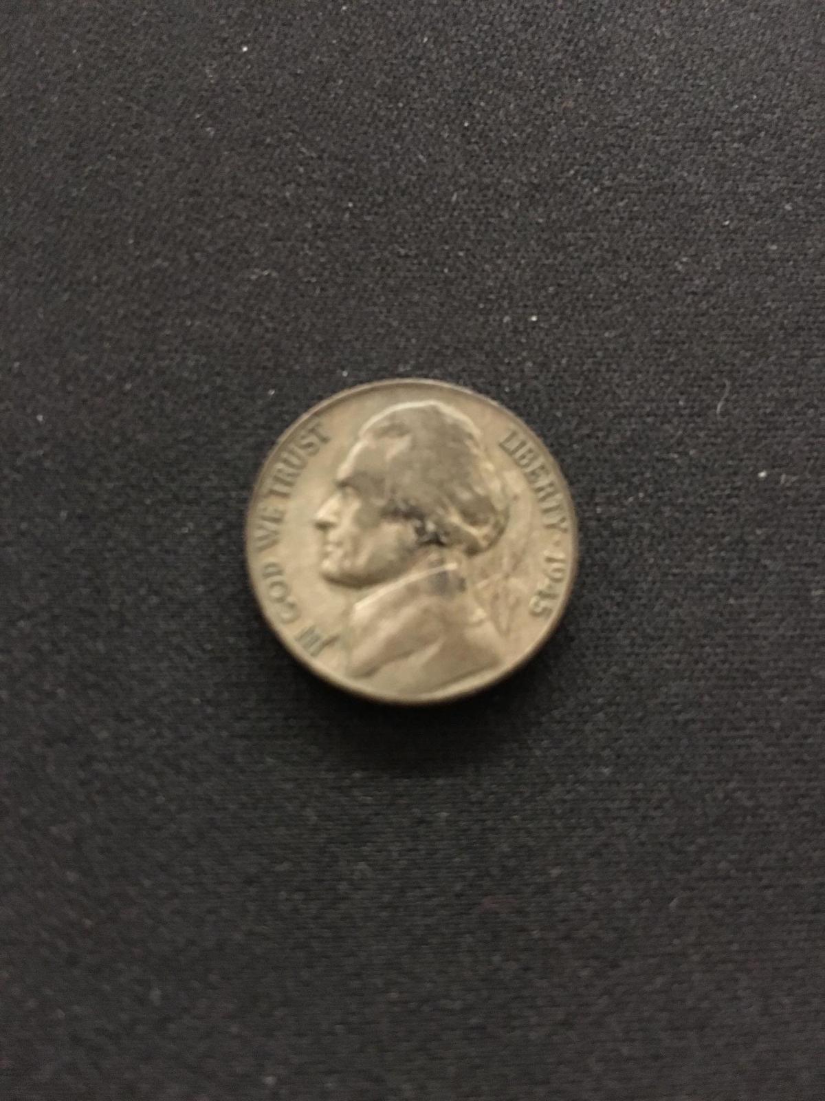 1945-S United States Jefferson War Nickel - 35% Silver Coin