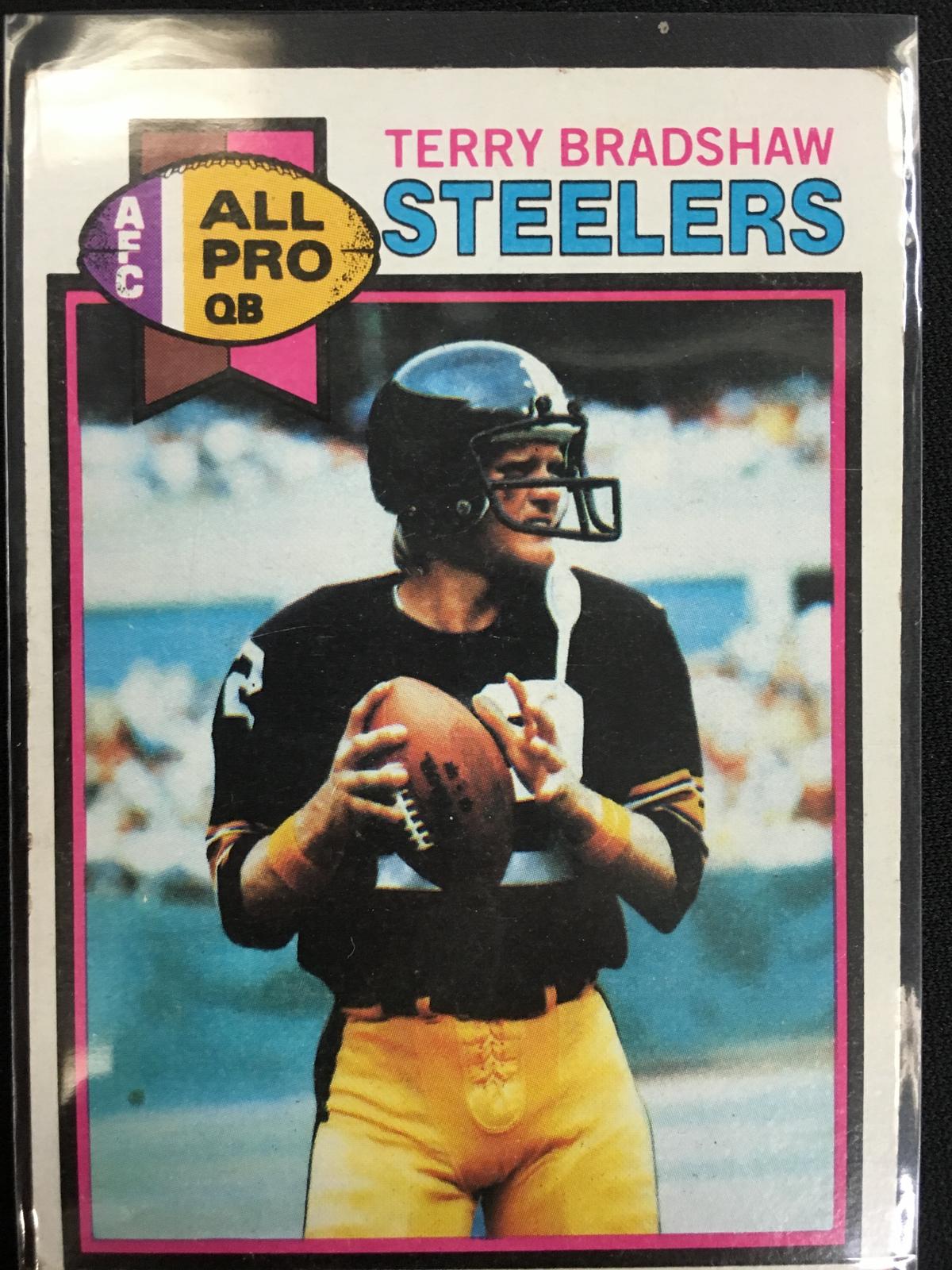 1979 Topps #500 Terry Bradshaw Steelers Vintage Football Card