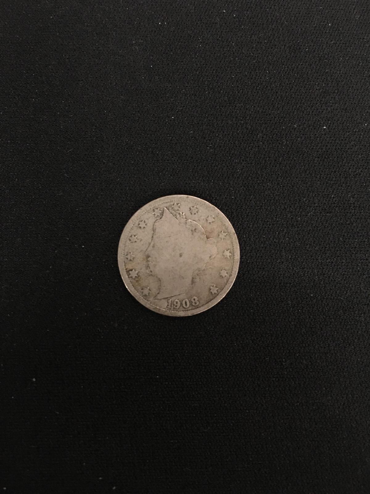 1908 United States Liberty V Nickel