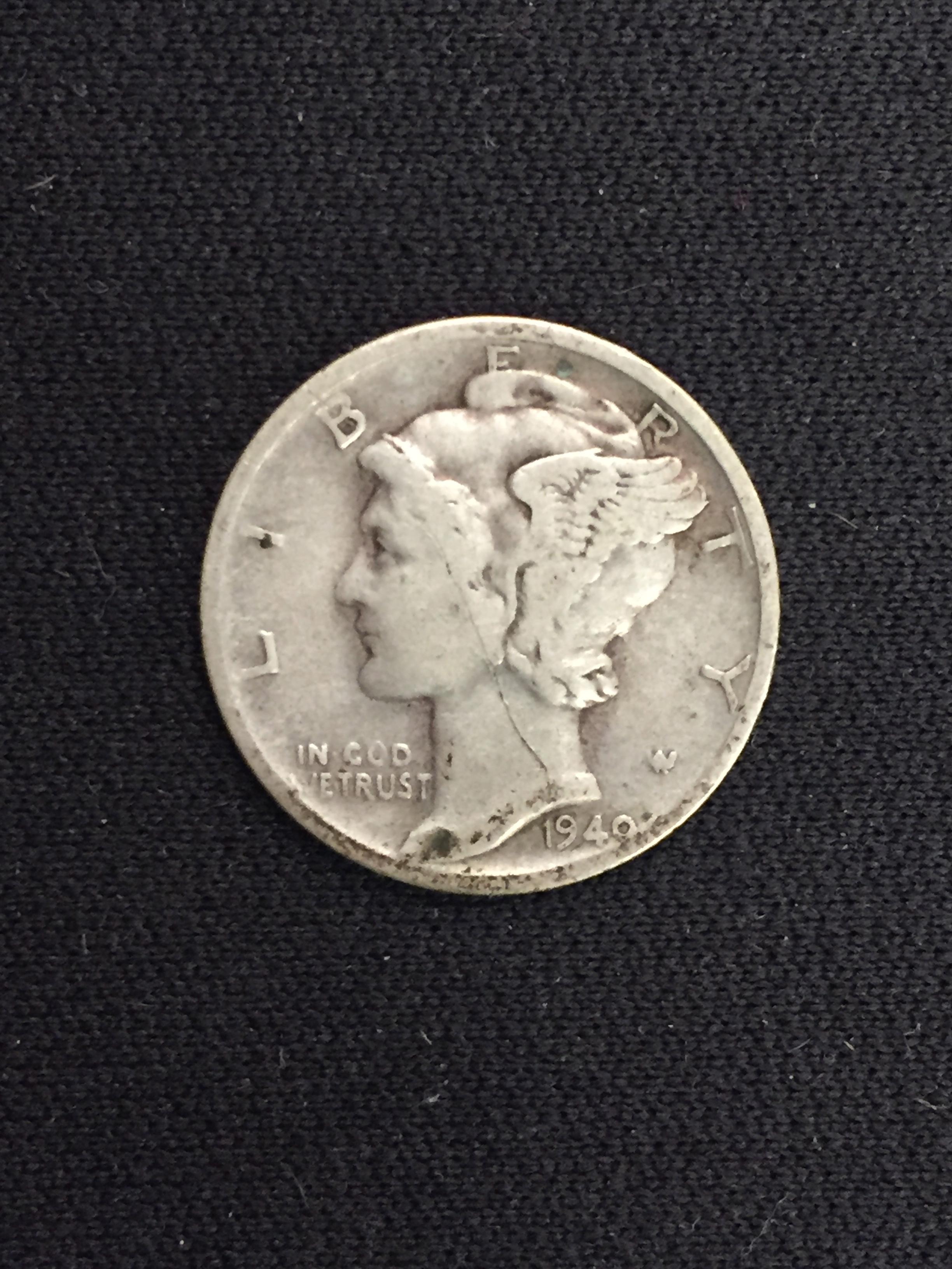 1930-D United States Mercury Dime - 90% Silver Coin