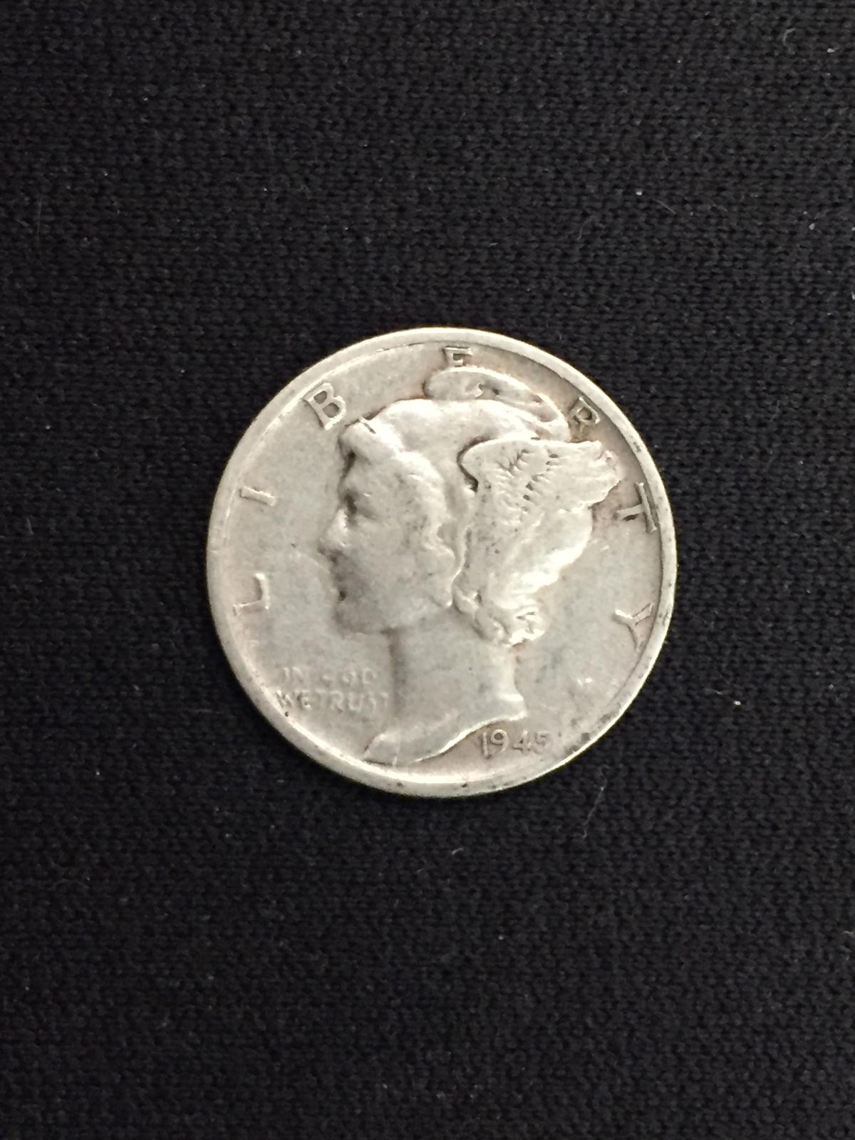 1945-S United States Mercury Dime - 90% Silver Coin