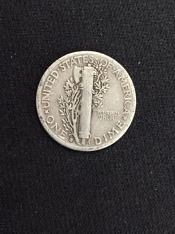 1943-S United States Mercury Dime - 90% Silver Coin