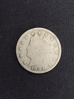 1901 United States Liberty V Nickel