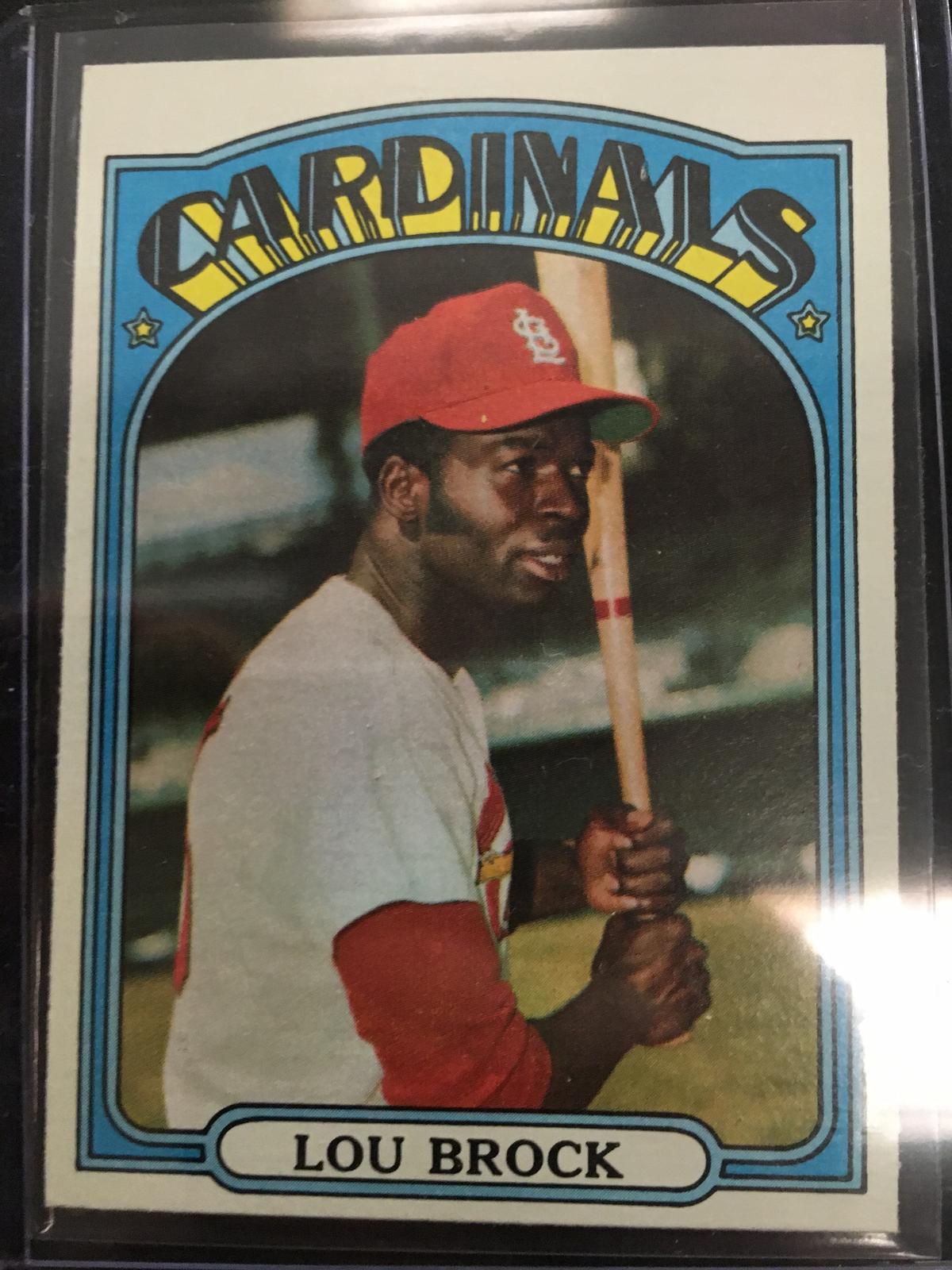 1972 Topps #200 Lou Brock Cardinals Vintage Baseball Card