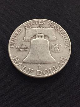 1961-D United States Franklin Half Dollar - 90% Silver Coin