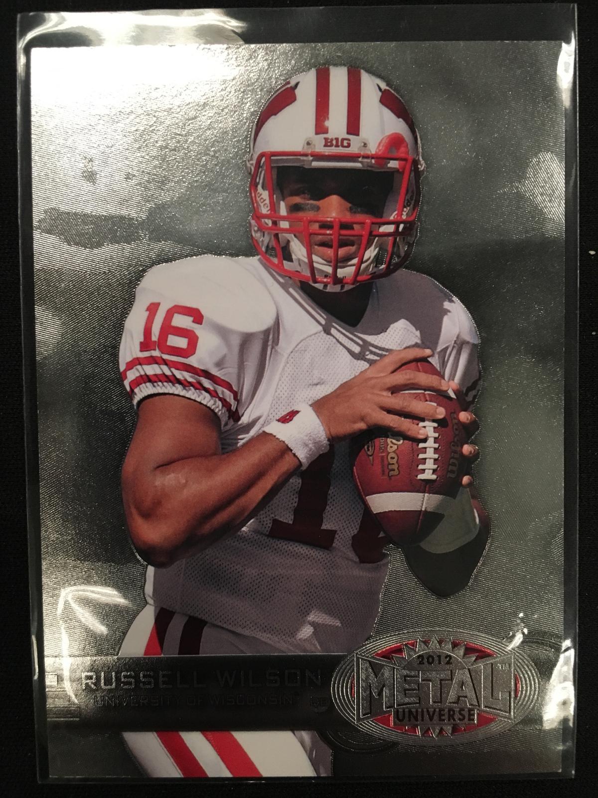 2012 Metal Universe Russell Wilson Seahawks Rookie Football Card