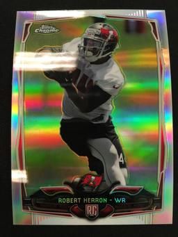 2014 Topps Chrome Refractor Robert Herron Bucs Rookie Football Card