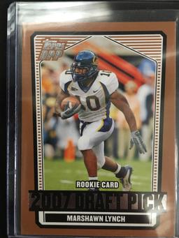 2007 Topps Draft Picks Marshawn Lynch Seahawks Rookie Card