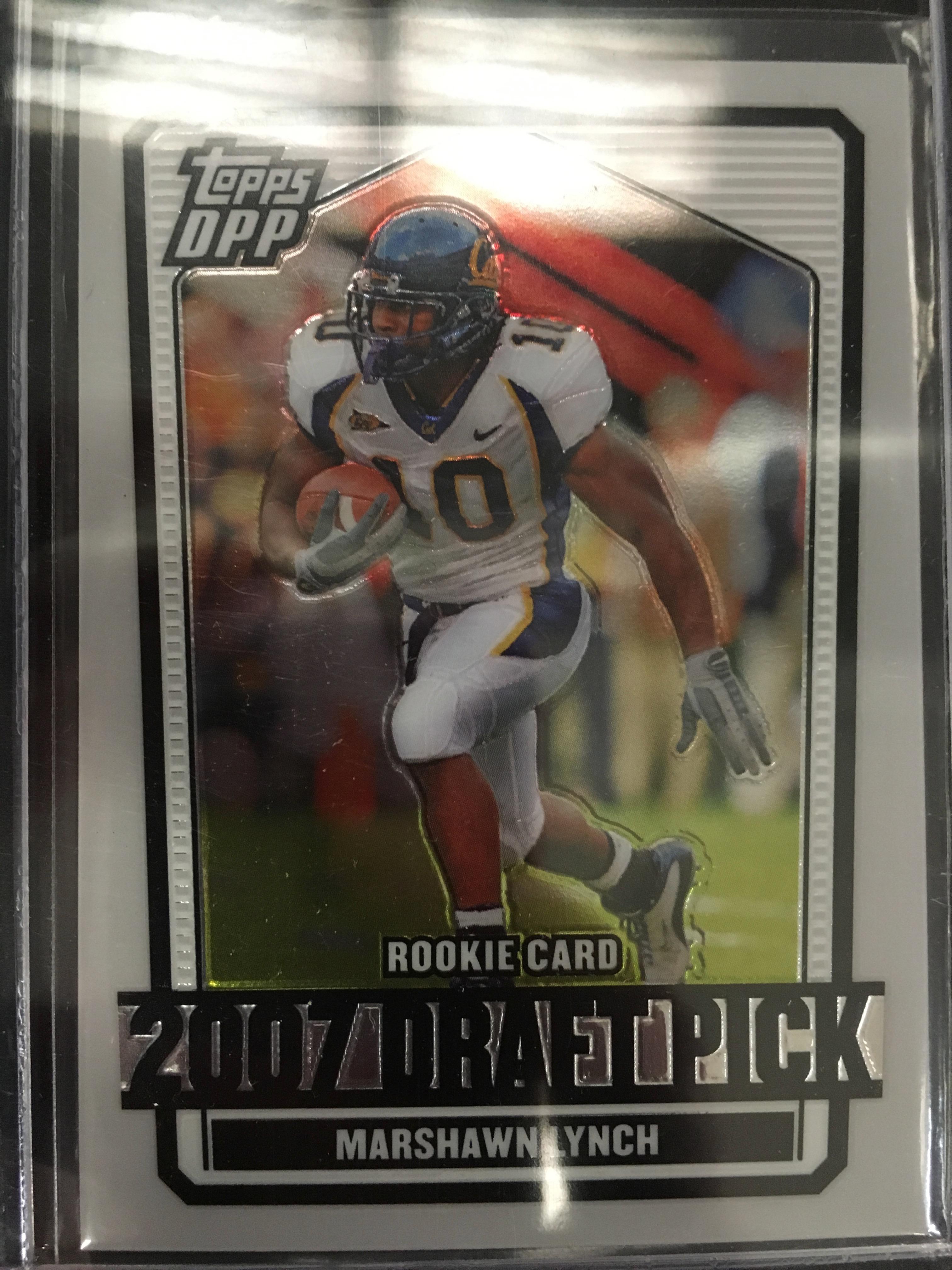 2007 Topps Draft Picks Silver Marshawn Lynch Seahawks Rookie Card