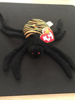 Ty Original Beanie Baby W/ Tag - Spider - Spinner